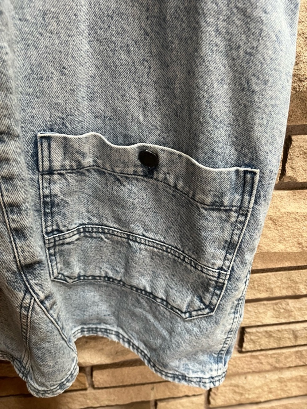 Free People We The Free Denim Overall Dress Indigo Medium - Picture 6 of 13